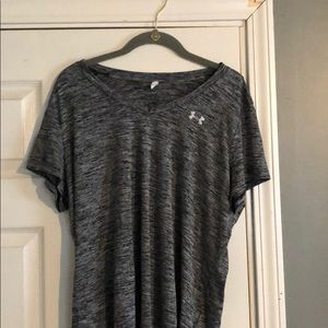 Grey Under Armour Dry Fit Tee